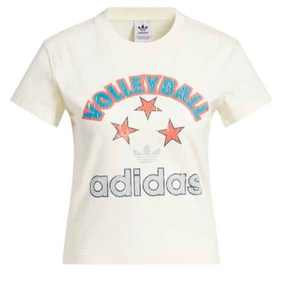 Adidas Womens Graphic Volleyball Tee - Picture 2 of 5